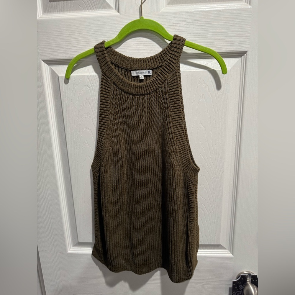 Madewell Olive Green Knit Tank Size L